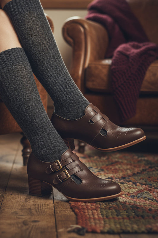 Vienna Low Ankle Leather Booties-0