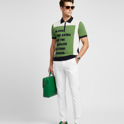 WALL STREET Cashmere Polo BYMANYC ® New York-0