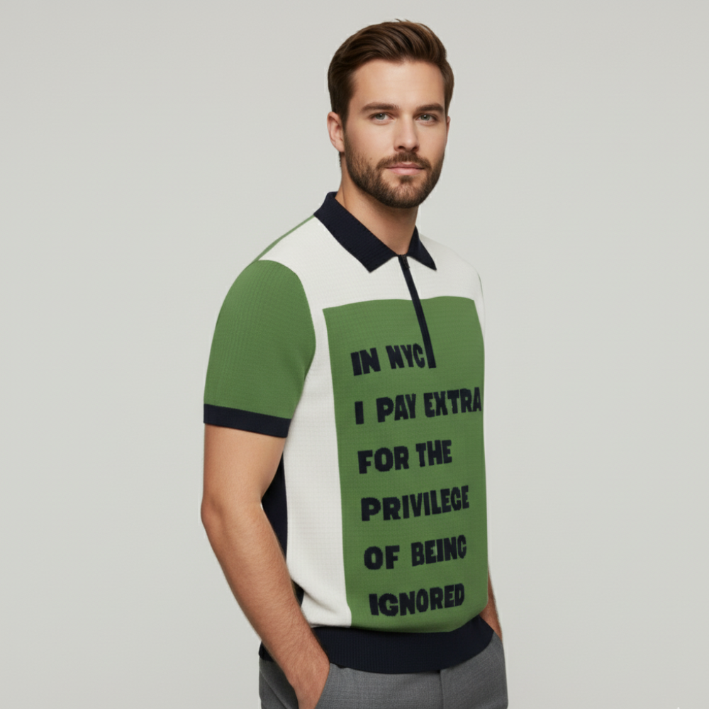 WALL STREET Cashmere Polo BYMANYC ® New York-1