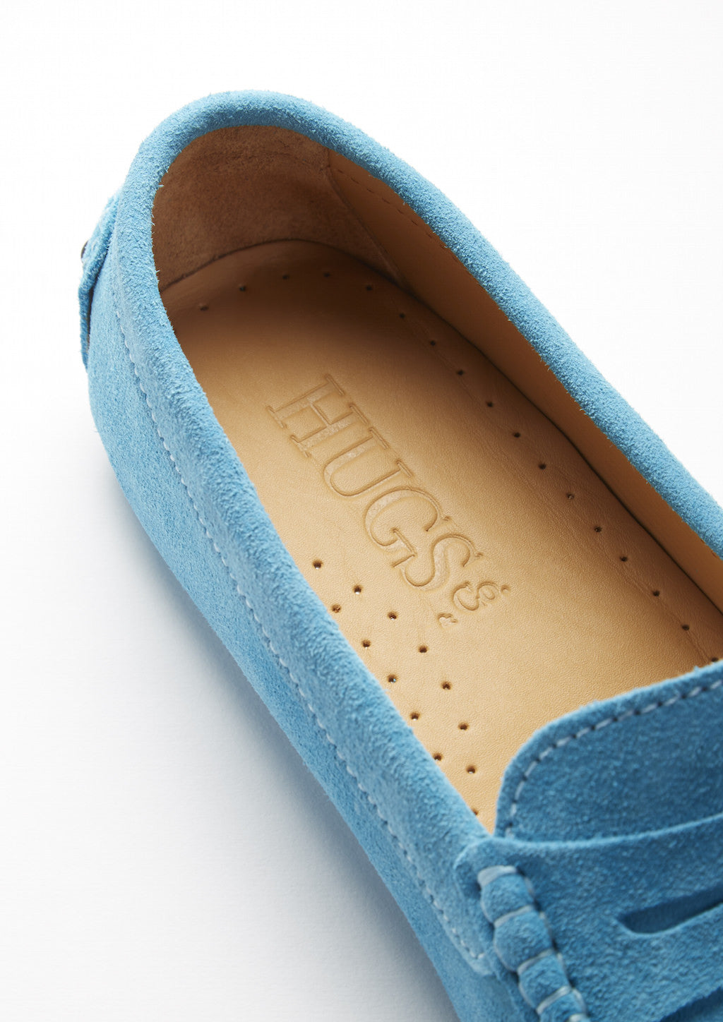Women's Penny Driving Loafers, turquoise suede-3