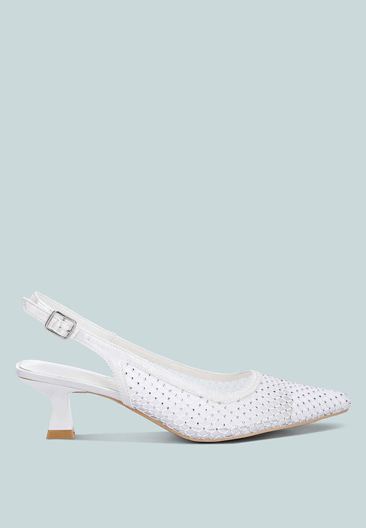 Siev Rhinestone Slingback Mules