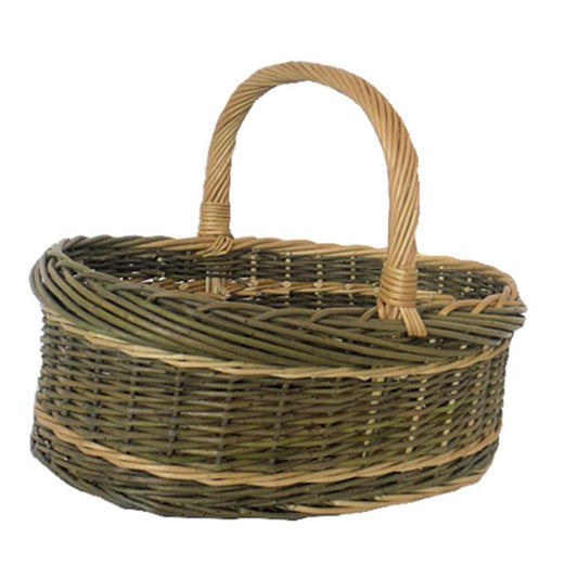 White Willow Norfolk Wicker Shopping Basket-0