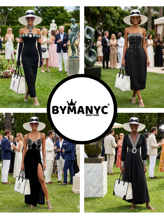 Women's Dress Elegant Black TRIBECA New Collection THE HAMPTONS BYMANYC ® New York-1