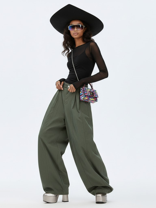 Women's Extra Wide Trousers BUSHWICK NYFW New Colecction BYMANYC ® New York-0