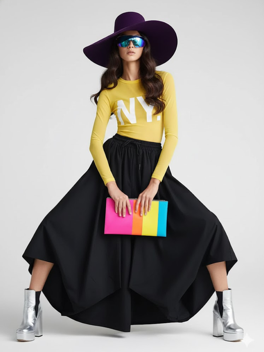 Women's Extra Wide Trousers THE BRONX NYFW New Colecction BYMANYC ® New York-0