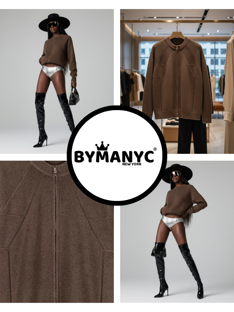 Women's Knit Jacket SOHO NYFW New Colecction BYMANYC ® New York-1