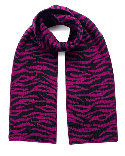 Tiger Wool & Cashmere Scarf Purple-0