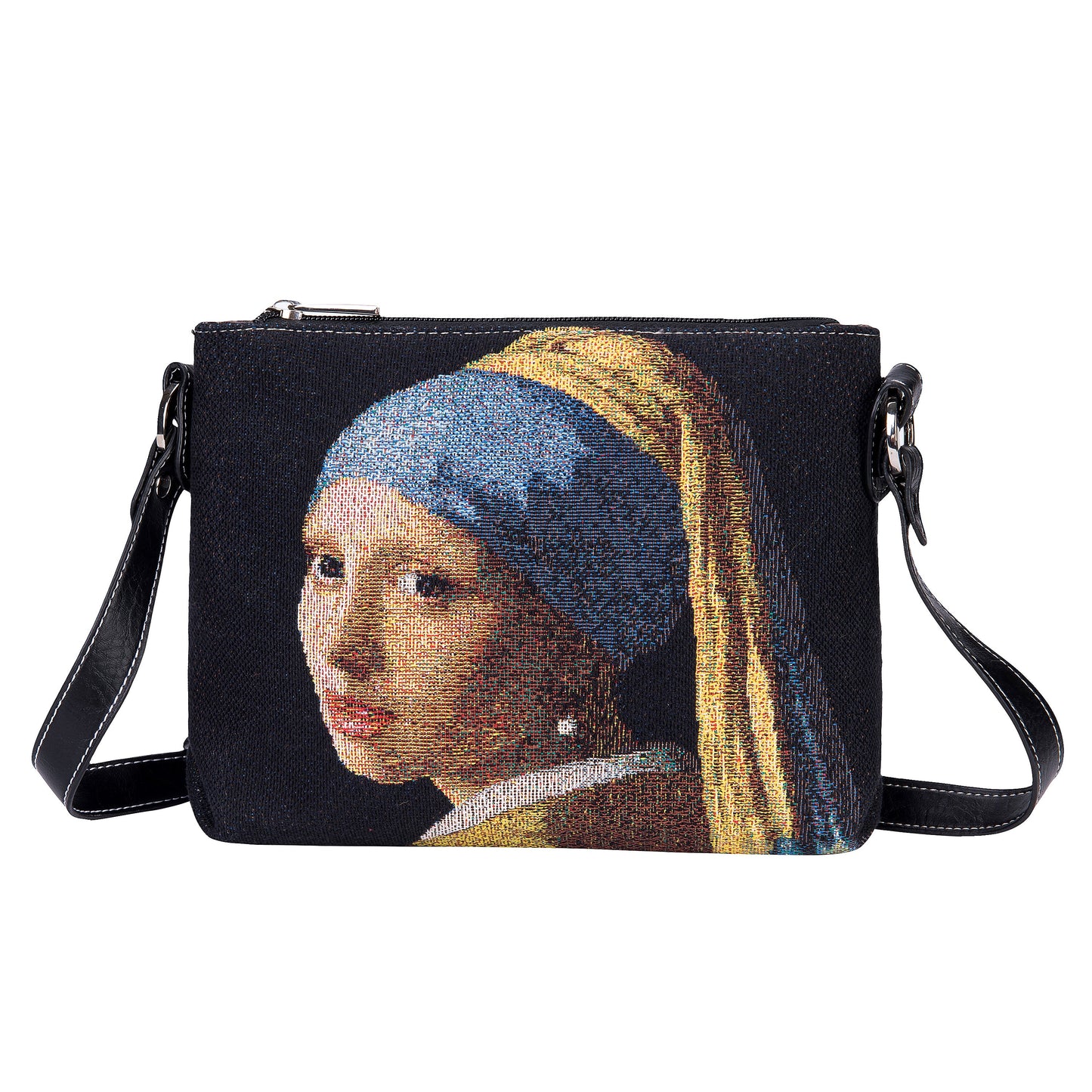 J Vermeer Girl with a Pearl Earring - Cross Body Bag-0