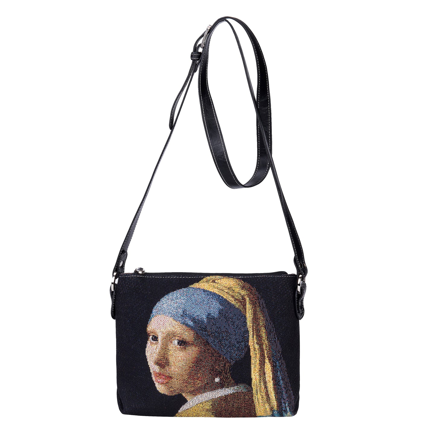 J Vermeer Girl with a Pearl Earring - Cross Body Bag-3