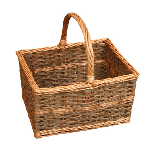 Yorkshire Rectangular Wicker Shopping Basket-0
