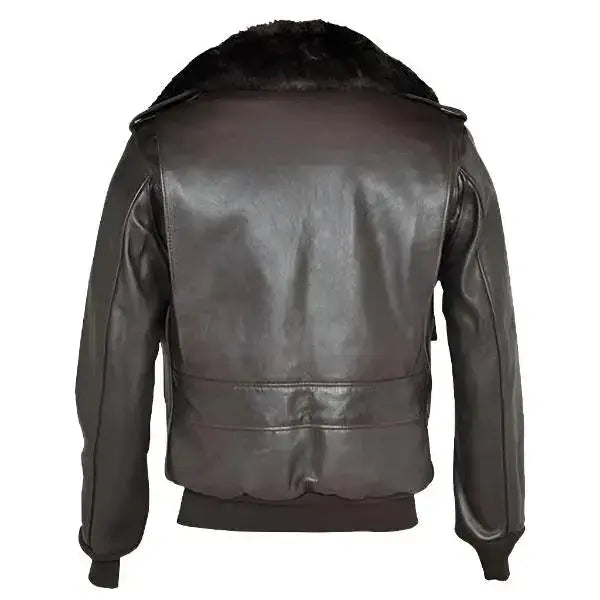 Men’s A-2 Cowhide Leather Flight Bomber Jacket-1