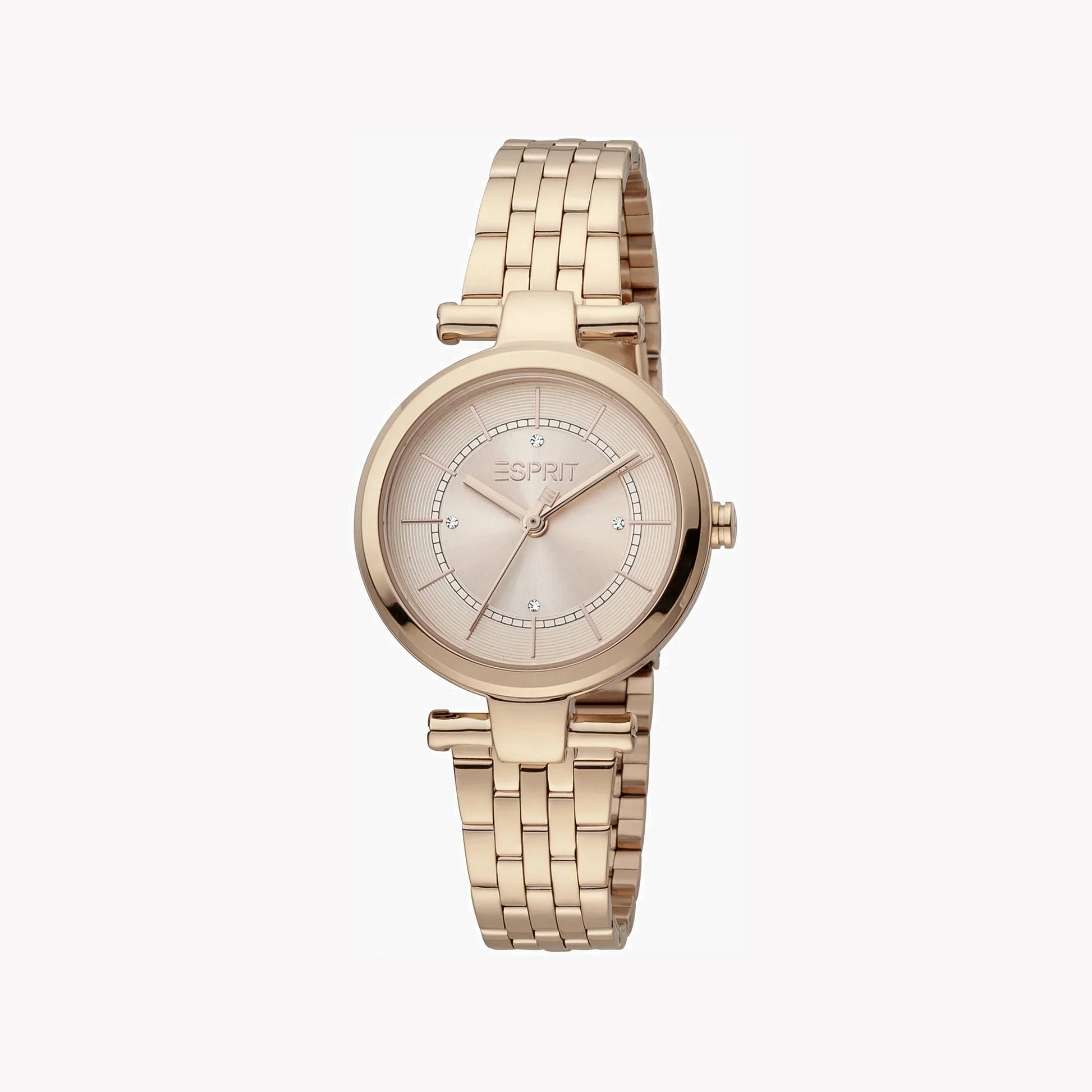 Esprit Women's Rose Gold Stainless Steel Watch, Round Case | Esm-12345-1