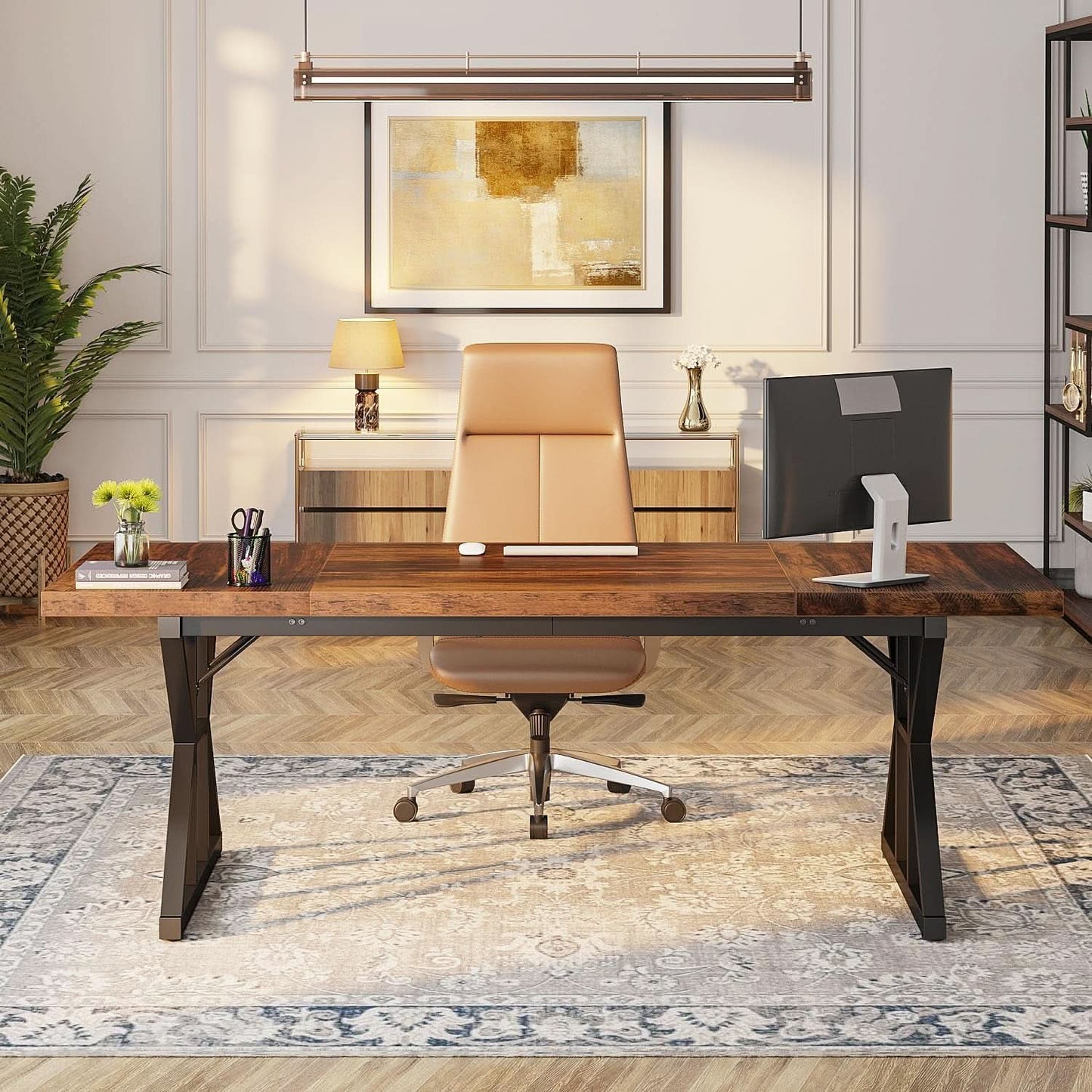Seventy Inch Executive Desk For Office Workstation-2