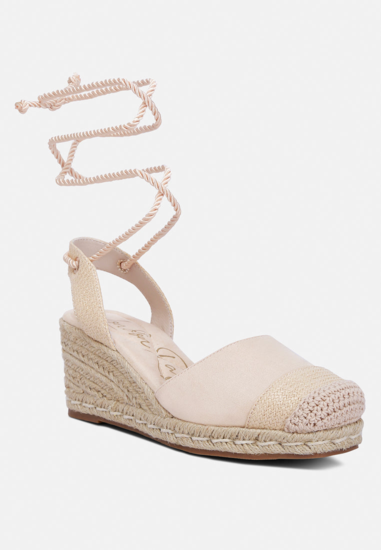 Aiden Lace-Up Crochet Espadrilles-4