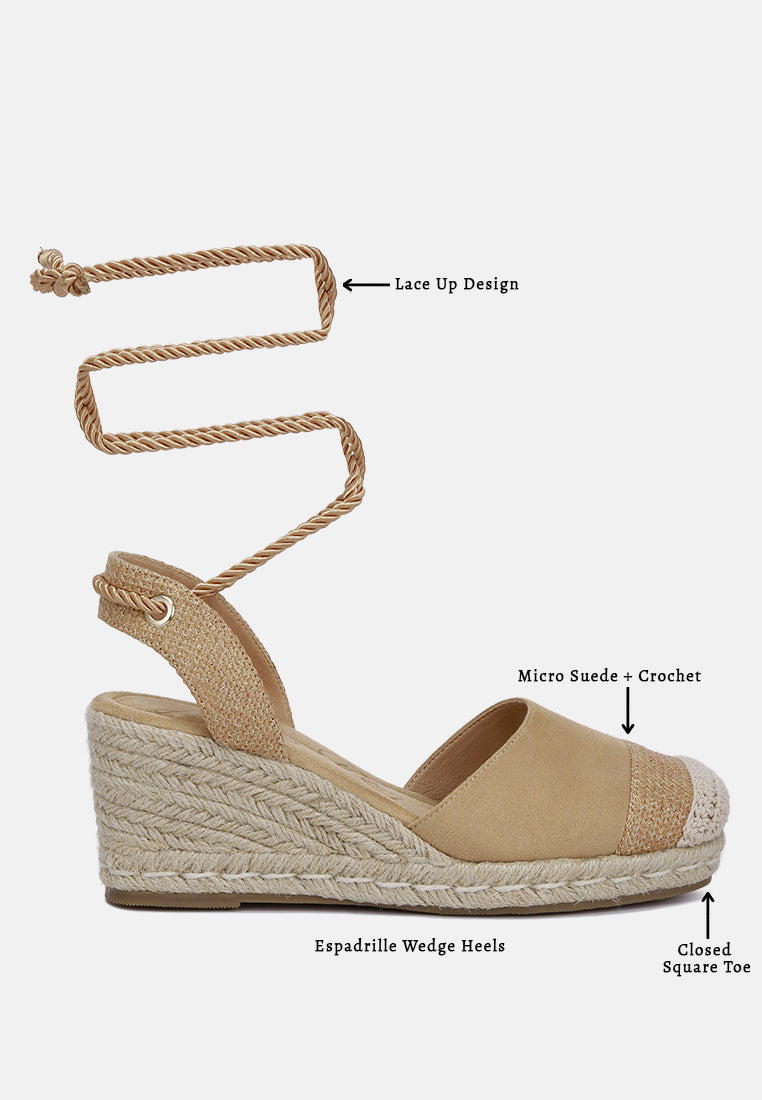 Aiden Lace-Up Crochet Espadrilles-3
