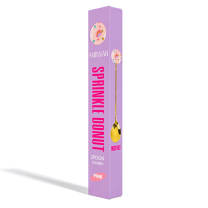 Sprinkle Donut spoon box with a pink donut topper visible at the top.