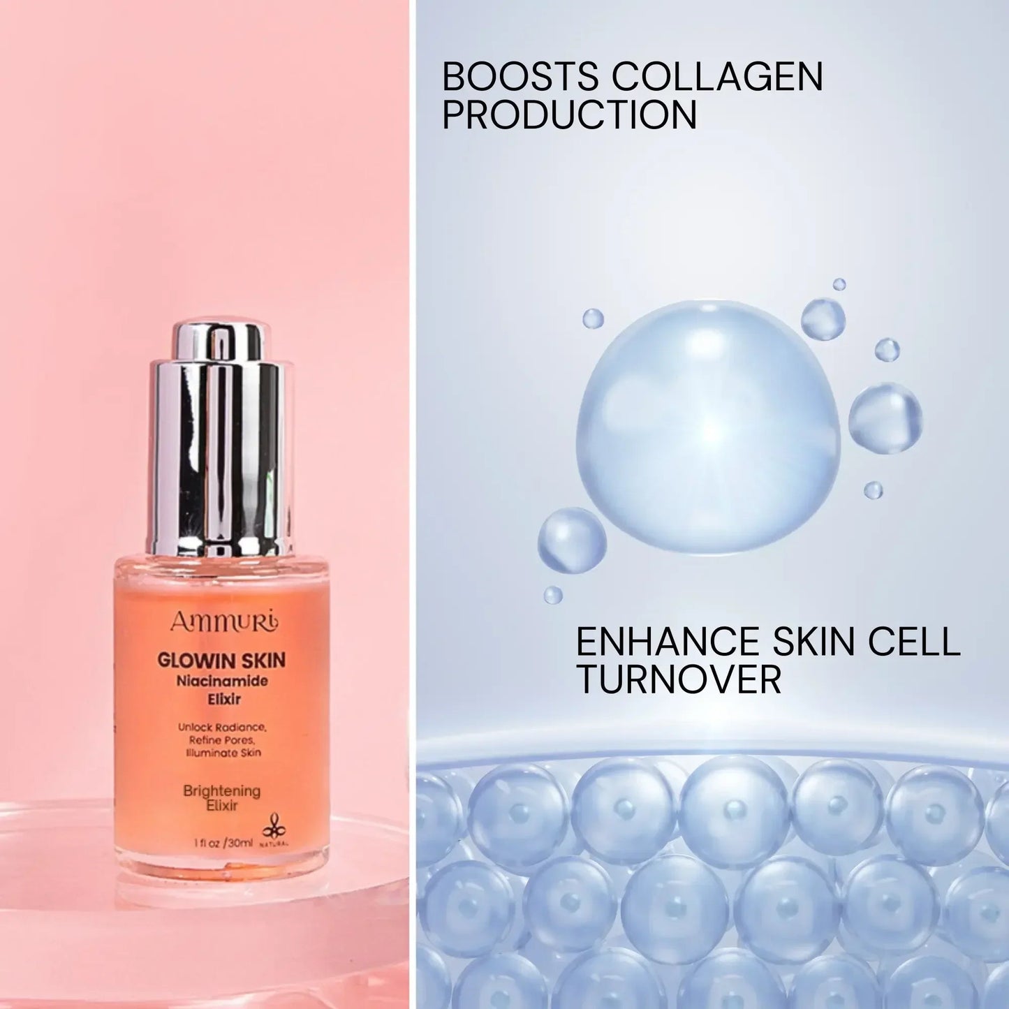 Niacinamide Brightening Face Serum for Dark Spots & Uneven Skin Tone | Ammuri-3