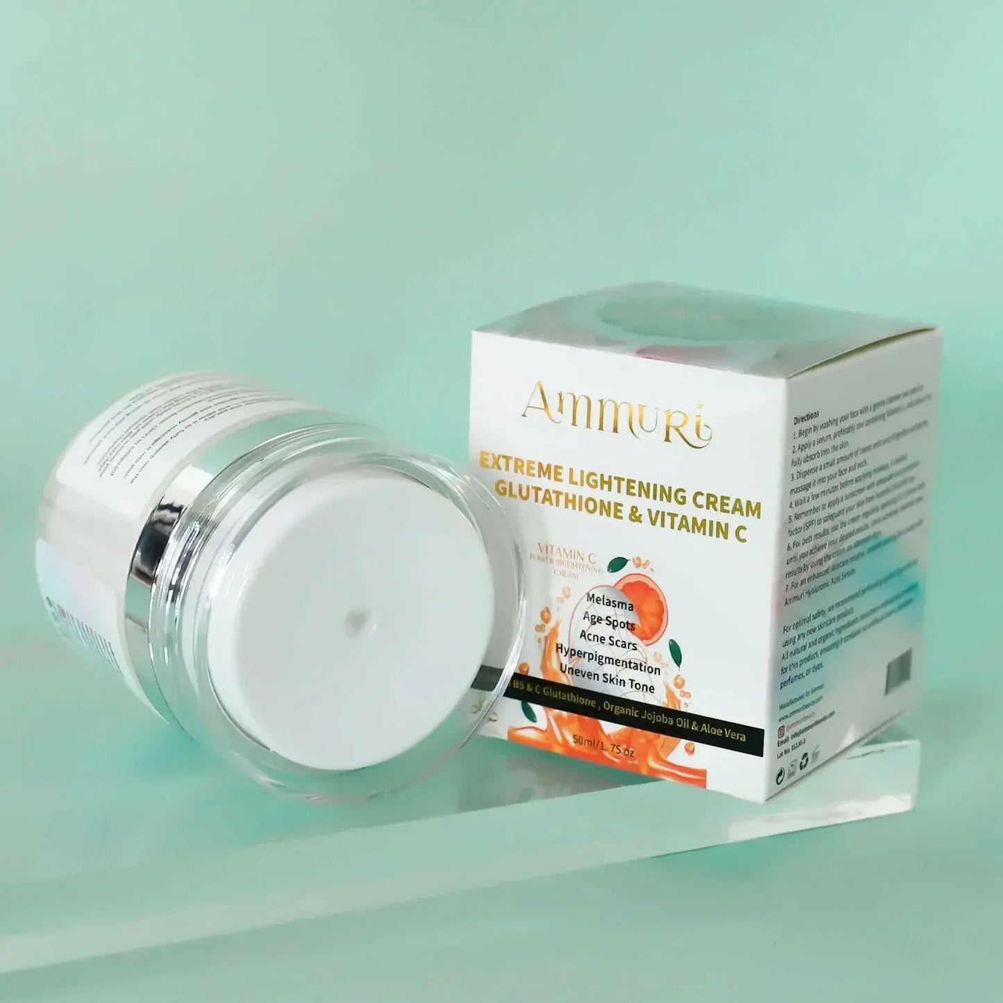 Lightening & Brightening Moisturiser for Face, Body & Sensitive Areas (50g) | Ammuri-2
