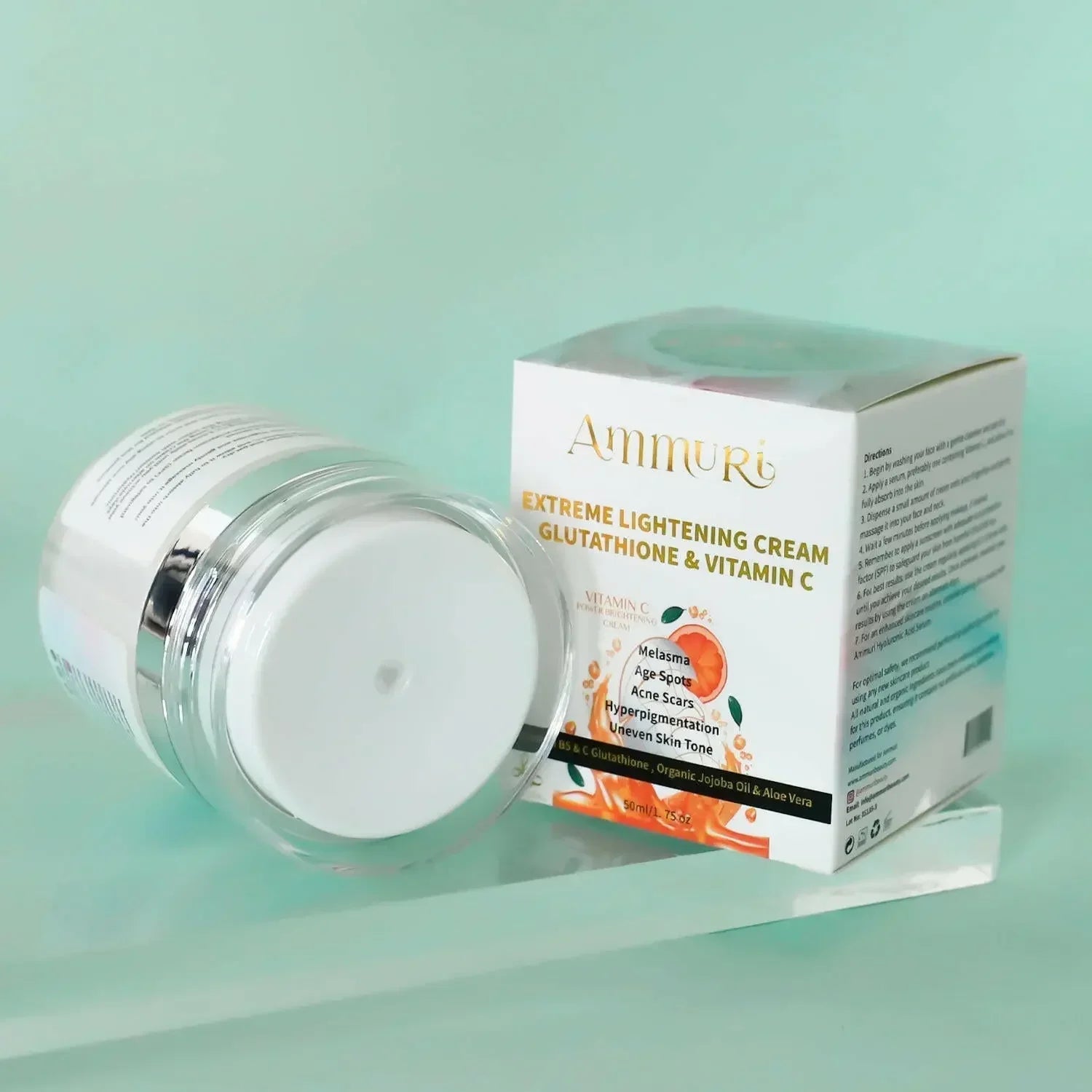 Lightening & Brightening Moisturiser for Face, Body & Sensitive Areas (50g) | Ammuri-2