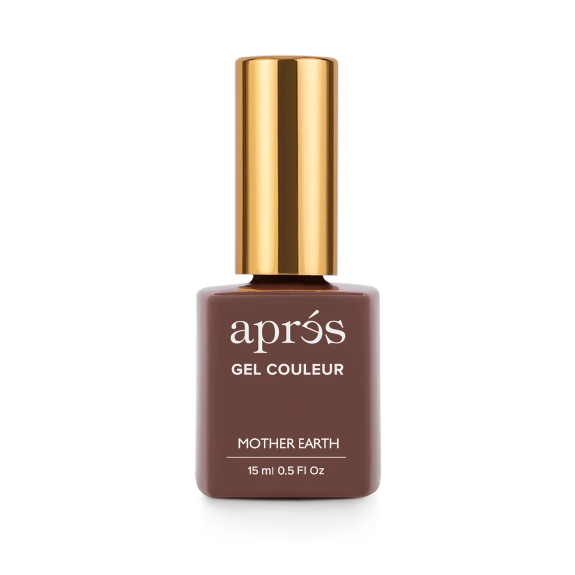 Apres Mother Earth 300 taupe gel polish shown on a nail.