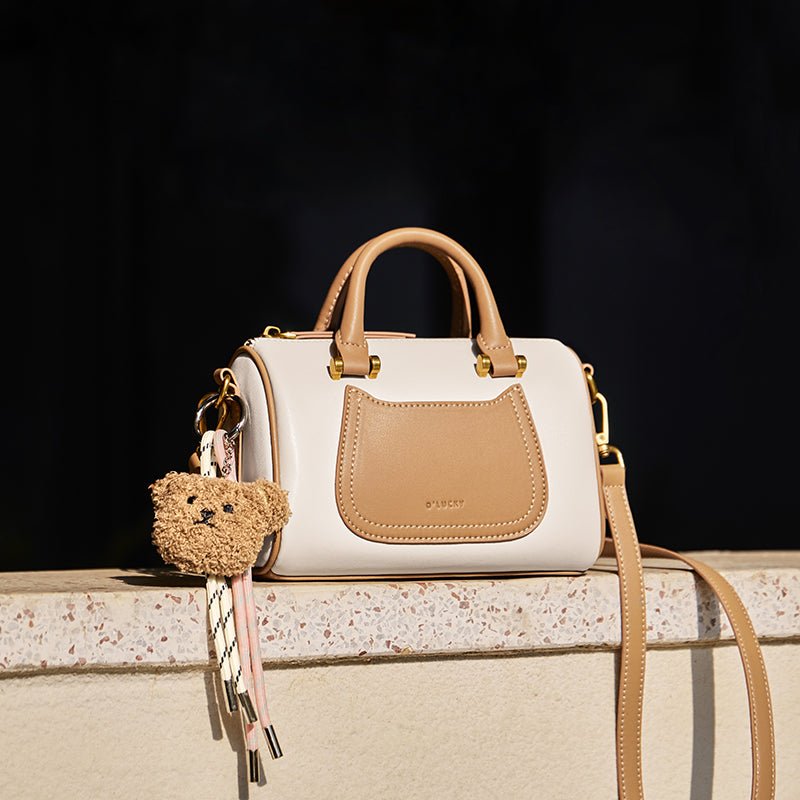 Arcadia Mini Leather Duffle Crossbody Bag-1