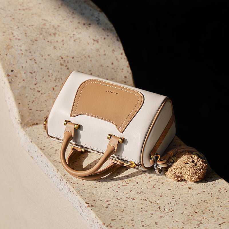 Arcadia Mini Leather Duffle Crossbody Bag-3