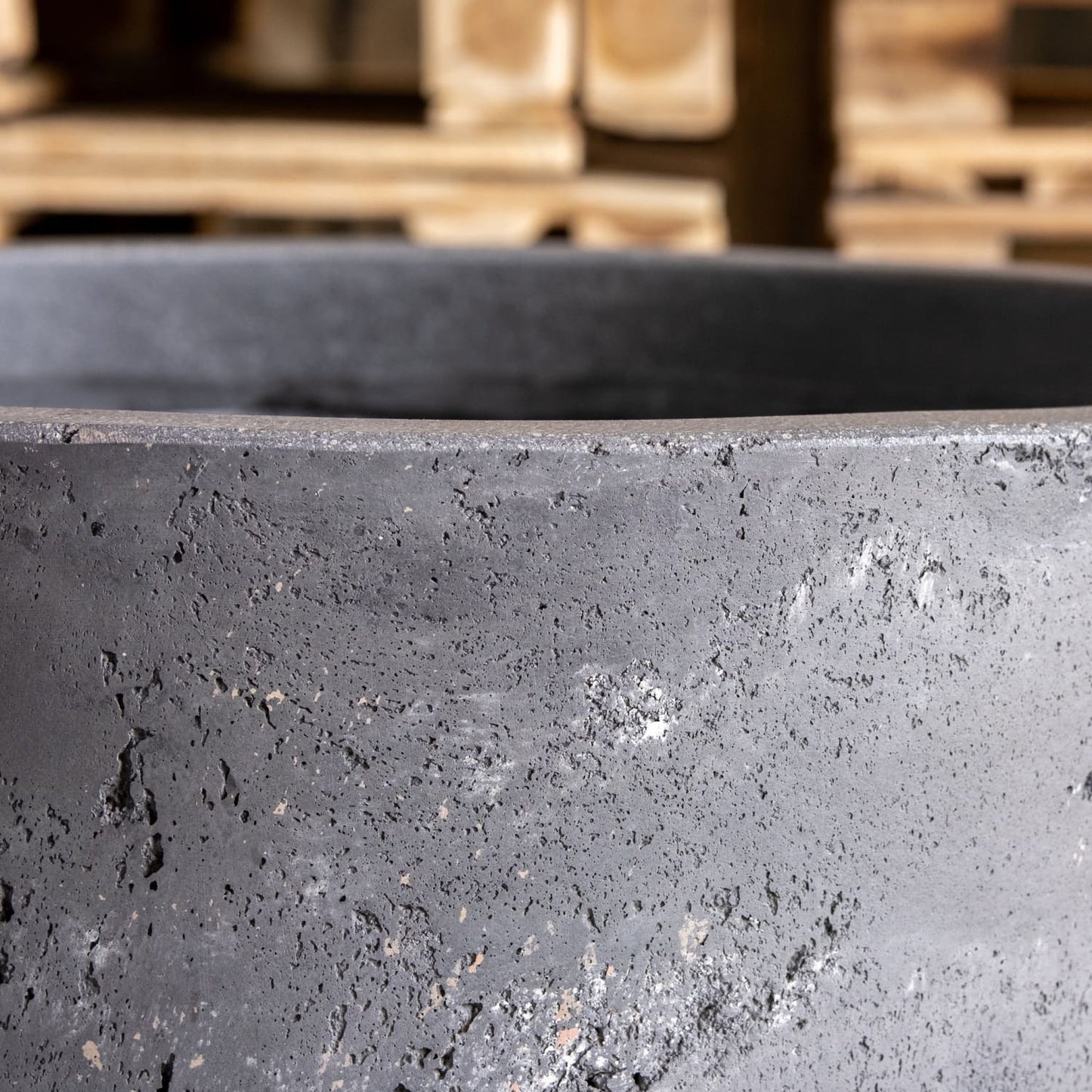 Aurella | Onyx Dusk – 30cm Medium Concrete Cylinder Planter – 13L Round Plant Pot-4