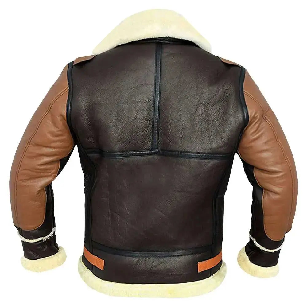 Men’s B3 Aviator Shearling Bomber Leather Jacket-1