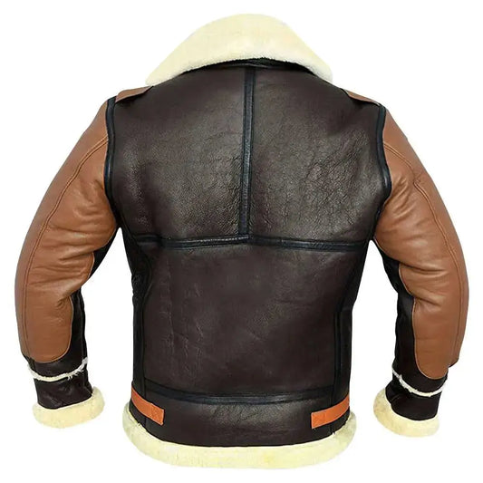 Men’s B3 Aviator Shearling Bomber Leather Jacket-1