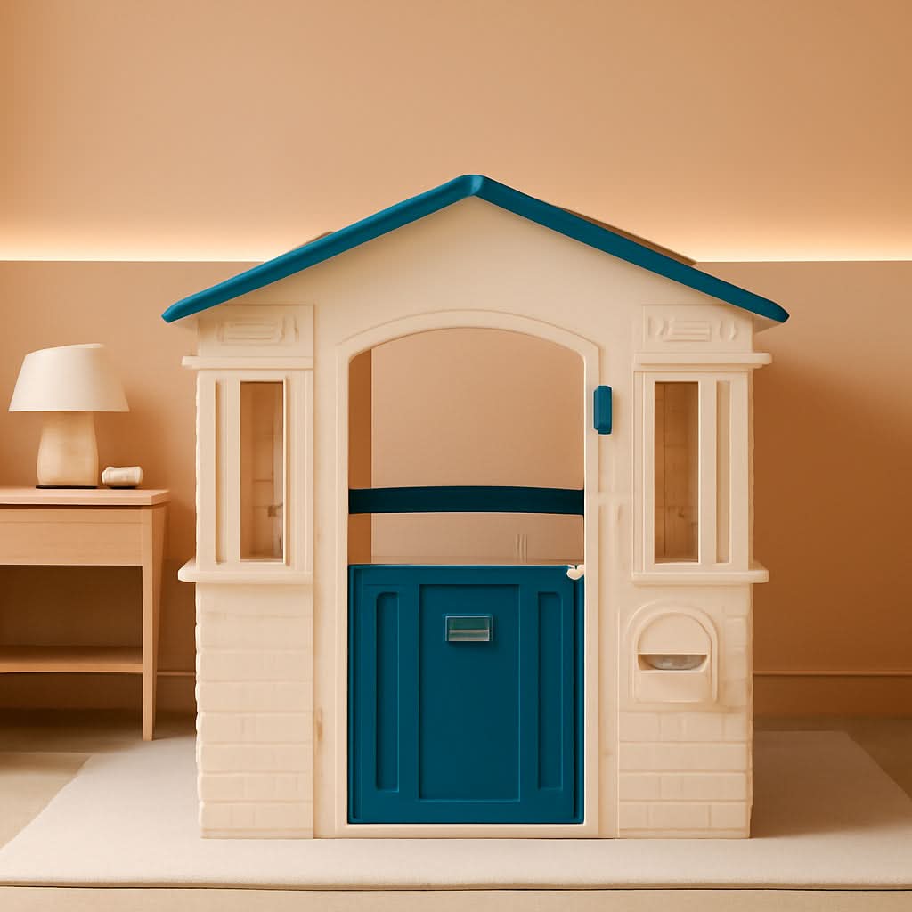 Blue Cape Cottage Playhouse Large Outdoor Kids Playhouse-0