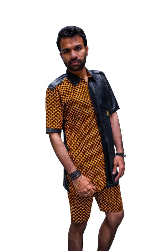 African Fashion Shirt Ankara & Top Fish scale