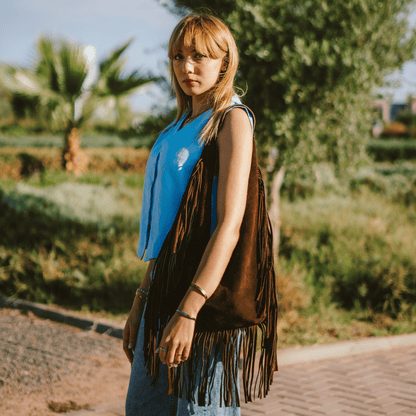 Shoulder Bag suede Nora-3