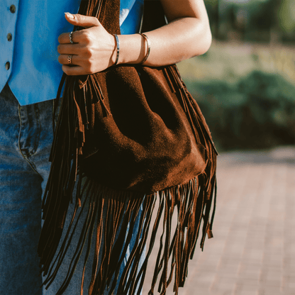 Shoulder Bag suede Nora-4