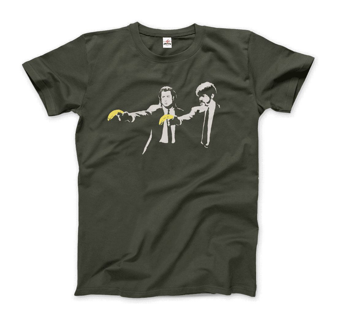 Banksy Pulp Fiction street art t-shirt-8