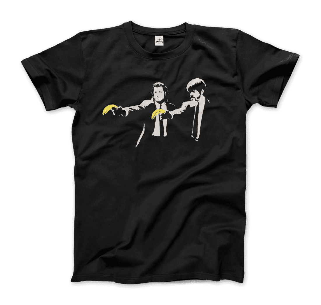 Banksy Pulp Fiction street art t-shirt-0