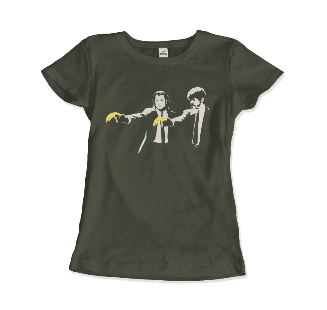 Banksy Pulp Fiction street art t-shirt-13