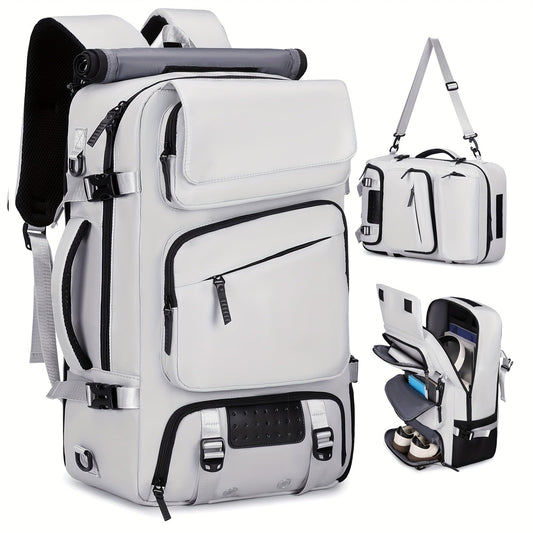 NNETM Large Capacity Travel Backpack with Shoe Compartment-0