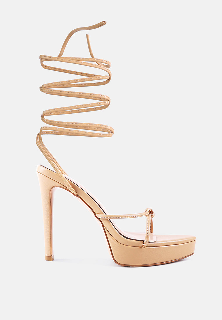 Bondage High Heel Lace Up Heels-6