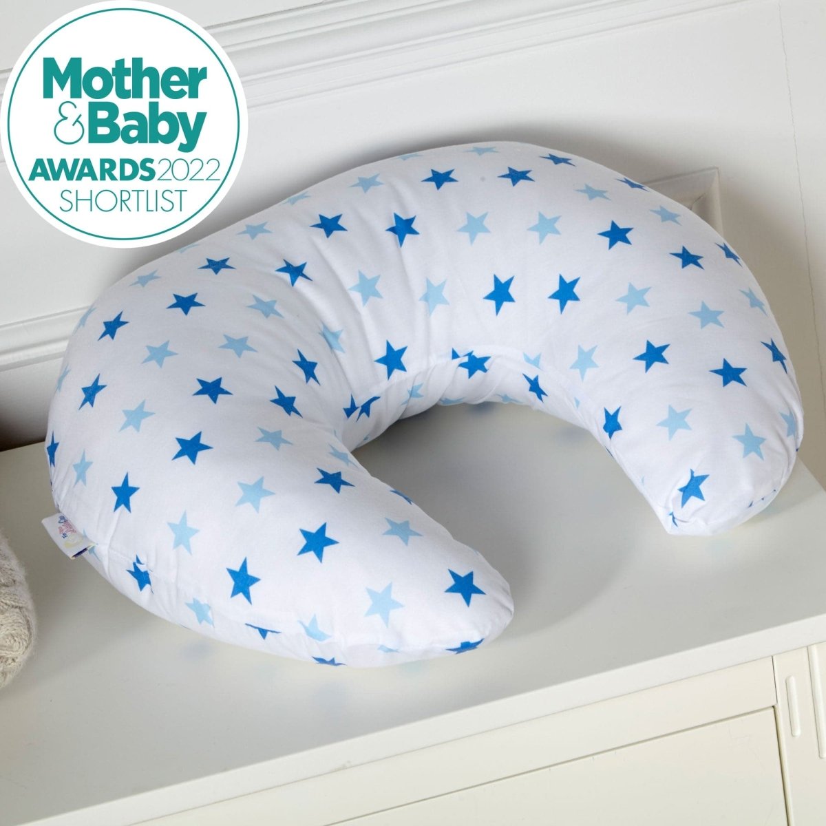 Breast Feeding Nursing Pillow - Little Blue Star (COVER ONLY)