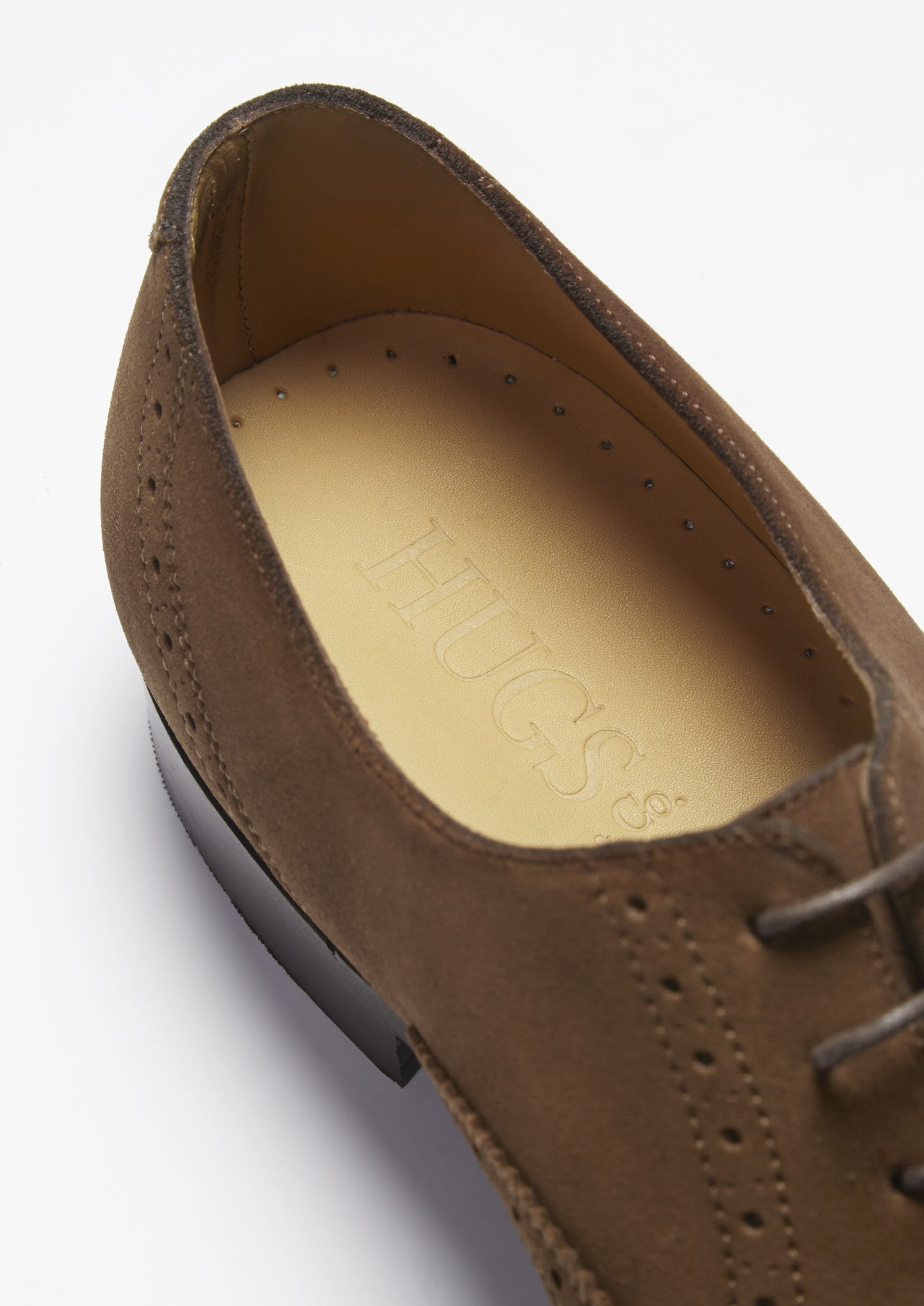 Brown Suede Brogues, Welted Leather Sole-4