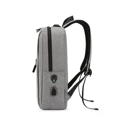 Premium Grey Fashion Backpack Spacious Durable Travel-Friendly – Free Your Hands for Daily Commute-4