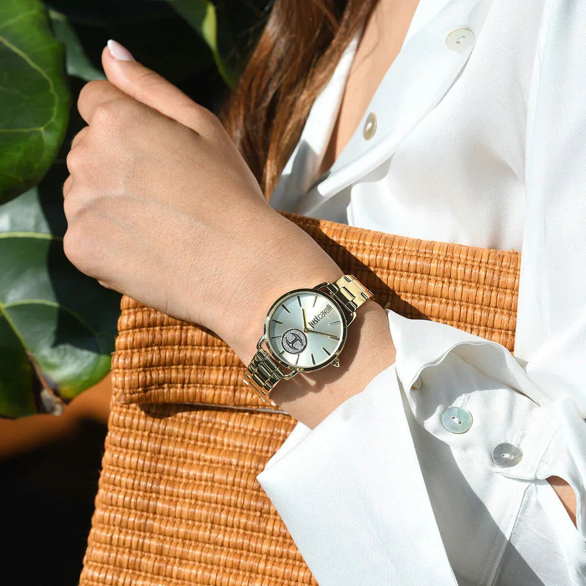 Just Cavalli Women's Gold Stainless Steel Watch, Champagne Dial | Jc1l117m0065-3