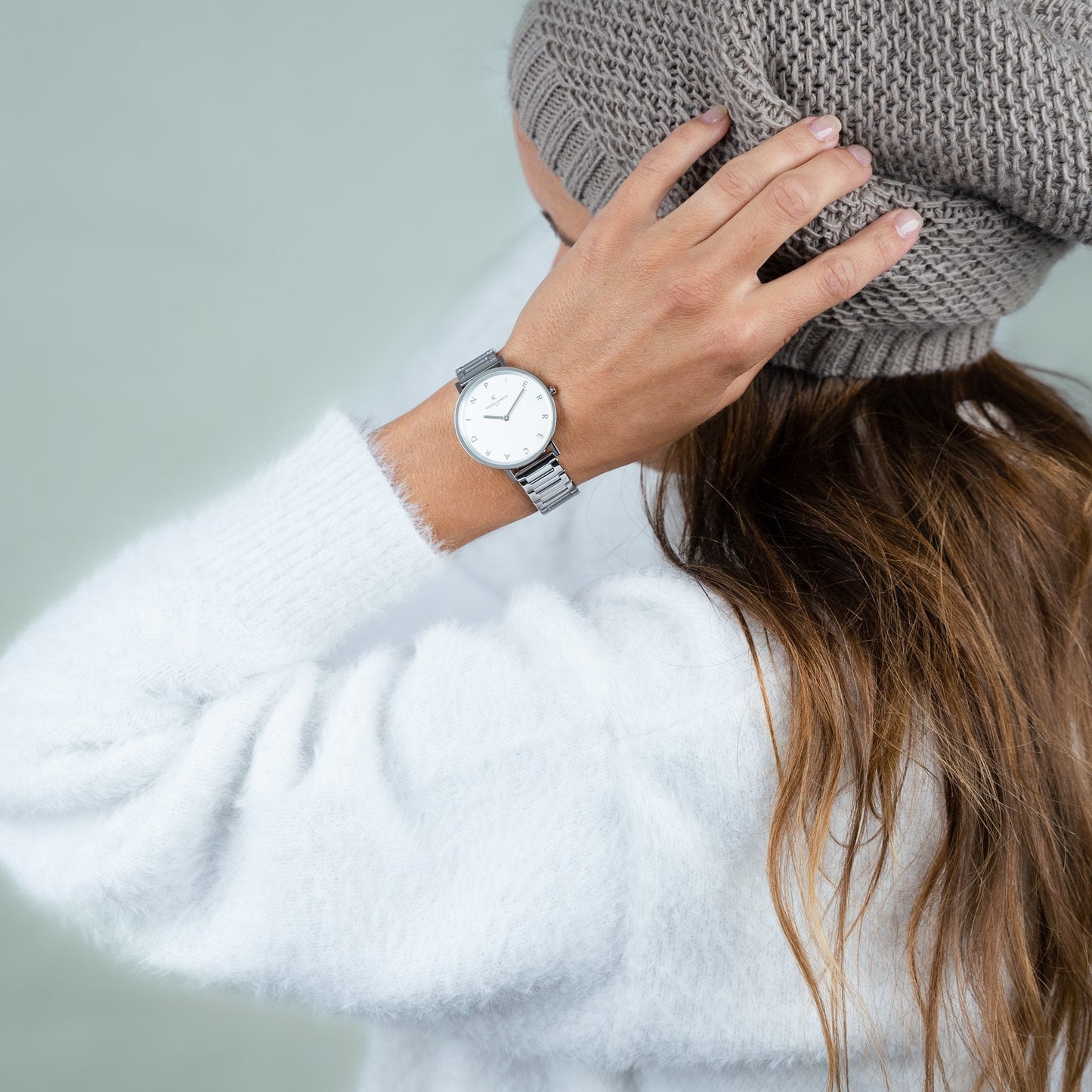 Pierre Cardin Women's Silver Metal Watch, White Dial | Cbv.1130-2