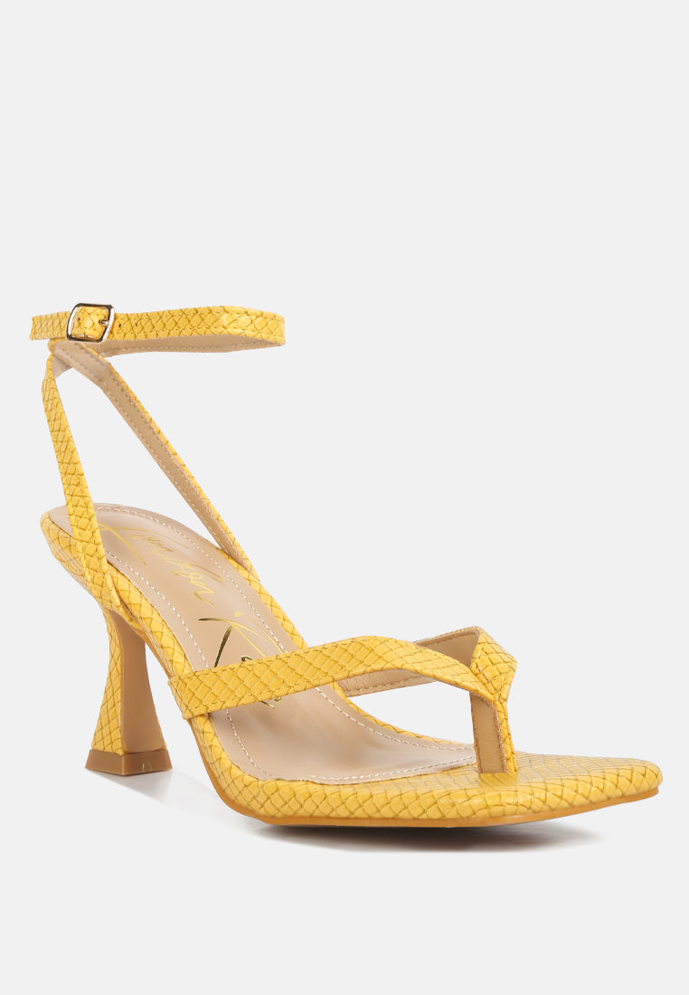 Celty Ankle Strap Spool Heel Sandals