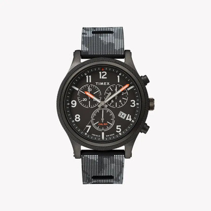 Timex Men's Black Silicone Watch, Brass Case | Tw2t33100-0