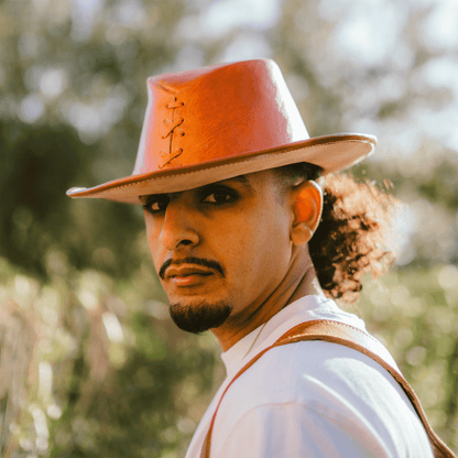 Leather Hat Cowboy-0