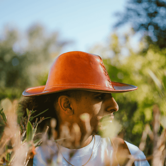 Leather Hat Cowboy-1