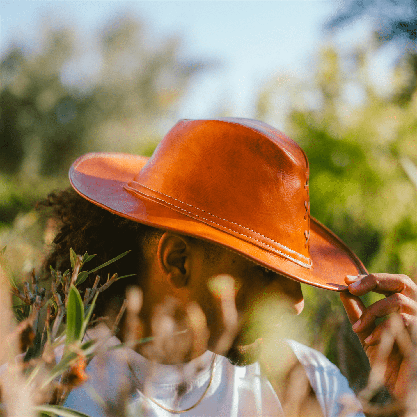 Leather Hat Cowboy-4