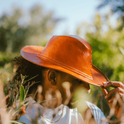Leather Hat Cowboy-4