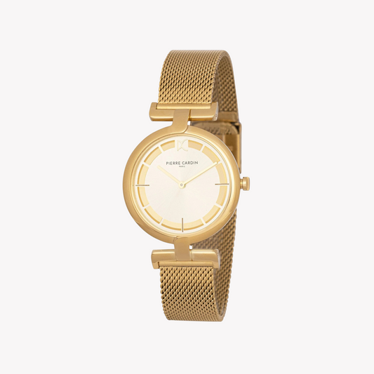 Pierre Cardin Women's Gold Metal Watch, Champagne Dial | Cmd.3537-0